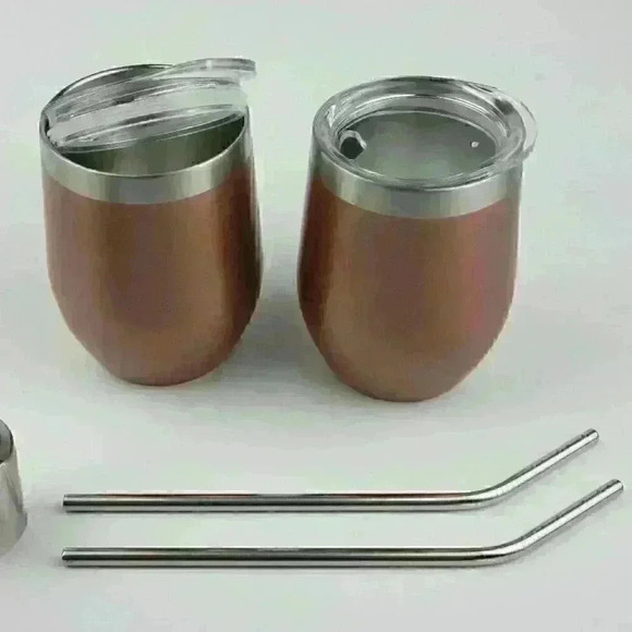 NEW! Penshmark Stainless Steel Rose Gold Tumbler Set - Picture 5 of 8